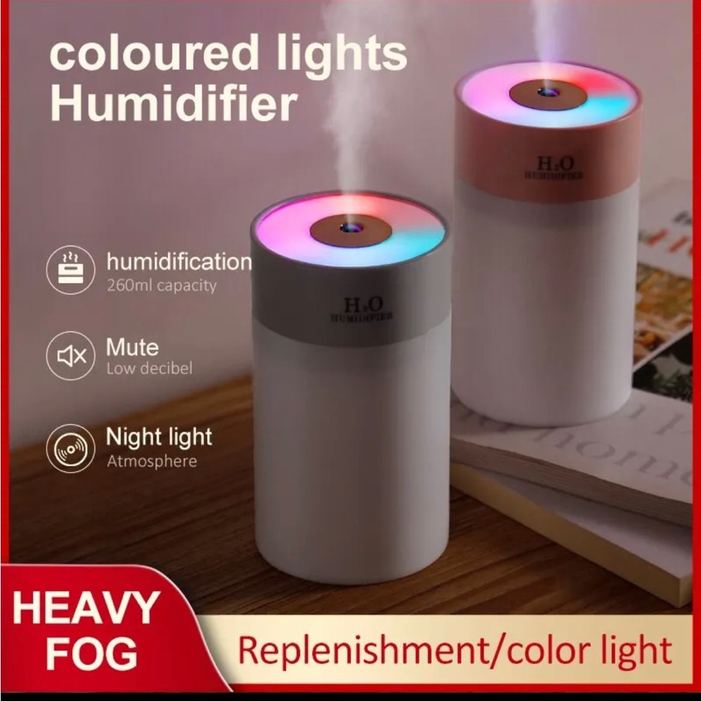Six Setting LED Light Mini Humidifer